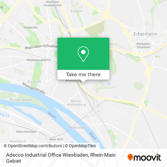 Adecco Industrial Office Wiesbaden map