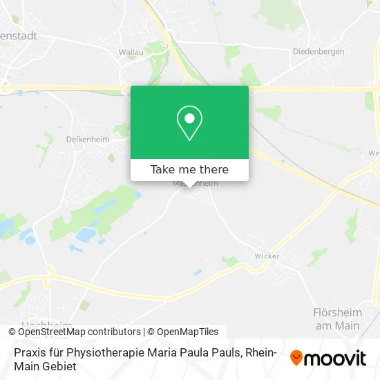 Карта Praxis für Physiotherapie Maria Paula Pauls