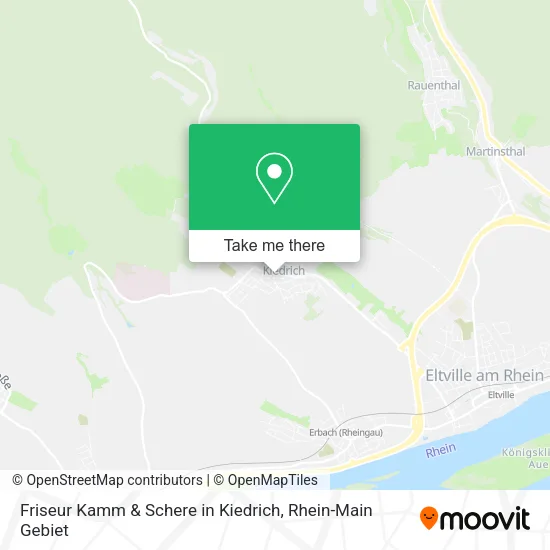 Карта Friseur Kamm & Schere in Kiedrich