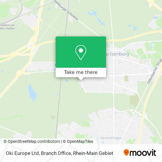 Oki Europe Ltd, Branch Office map