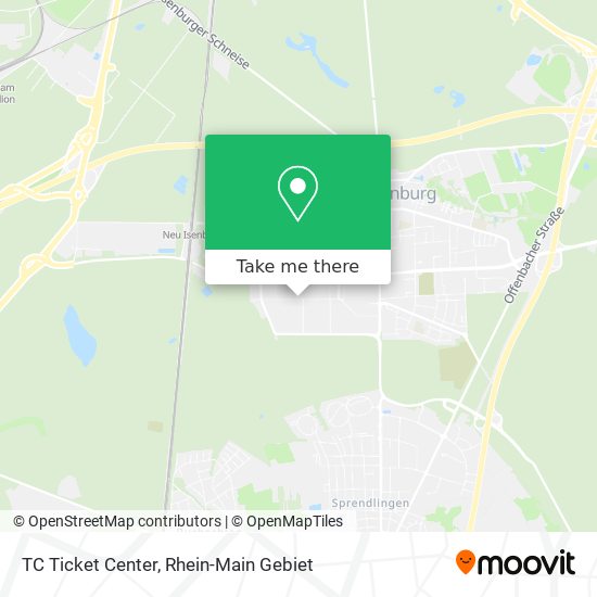 TC Ticket Center map