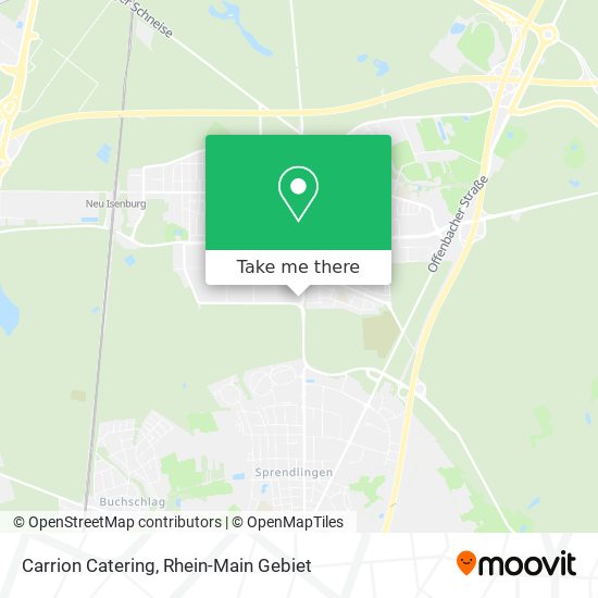 Carrion Catering map