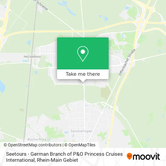 Карта Seetours - German Branch of P&O Princess Cruises International