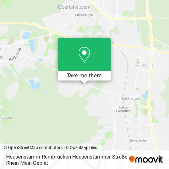 Карта Heusenstamm-Rembrücken Heusenstammer Straße