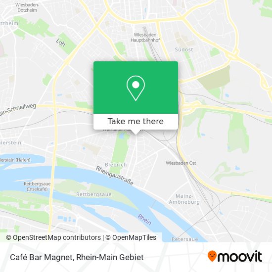 Café Bar Magnet map
