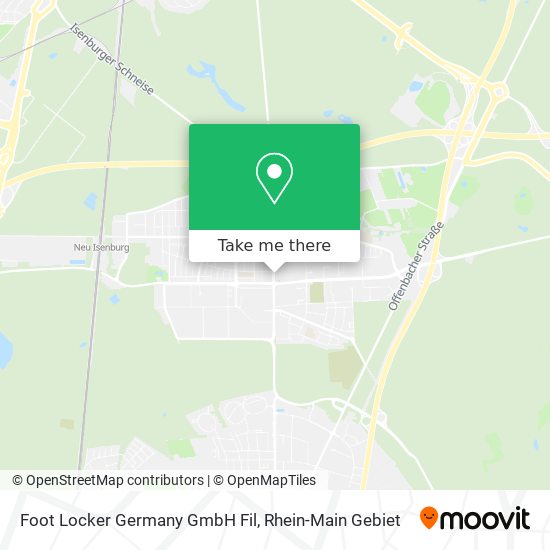 Foot Locker Germany GmbH Fil map