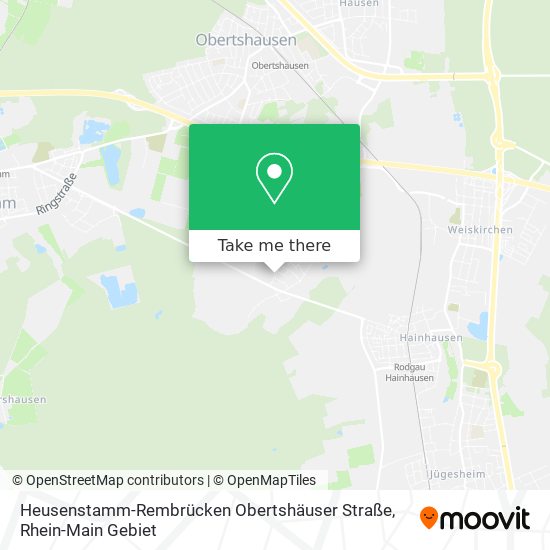 Карта Heusenstamm-Rembrücken Obertshäuser Straße