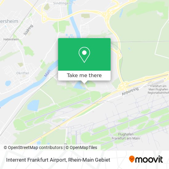 Interrent Frankfurt Airport map