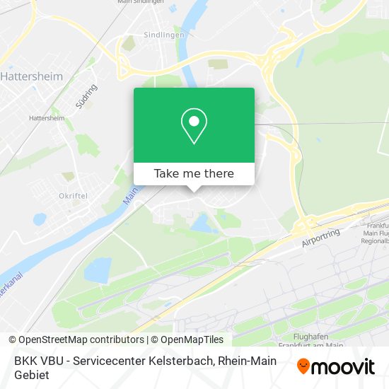BKK VBU - Servicecenter Kelsterbach map