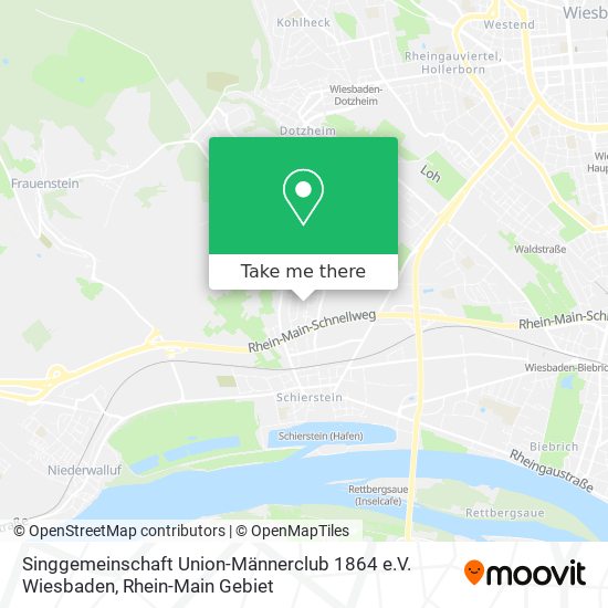 Карта Singgemeinschaft Union-Männerclub 1864 e.V. Wiesbaden