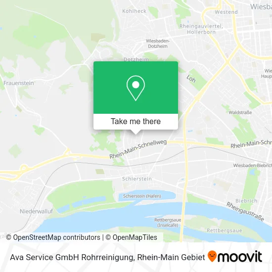 Карта Ava Service GmbH Rohrreinigung