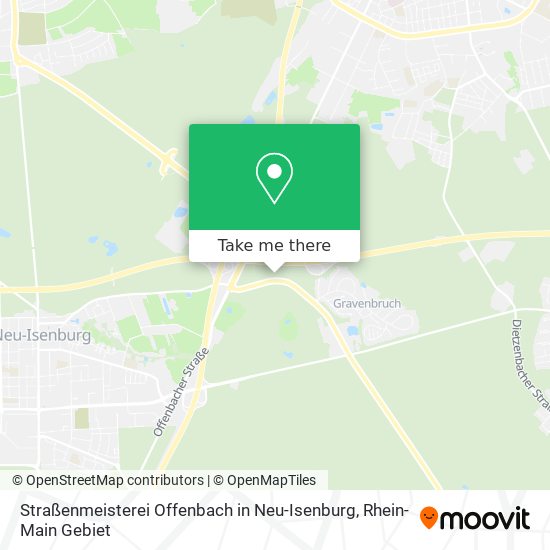 Straßenmeisterei Offenbach in Neu-Isenburg map