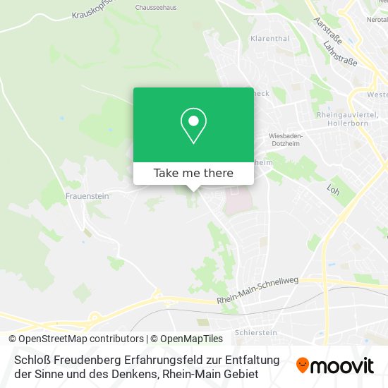 Schloß Freudenberg Erfahrungsfeld zur Entfaltung der Sinne und des Denkens map