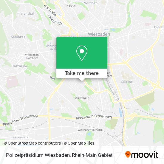 Polizeipräsidium Wiesbaden map