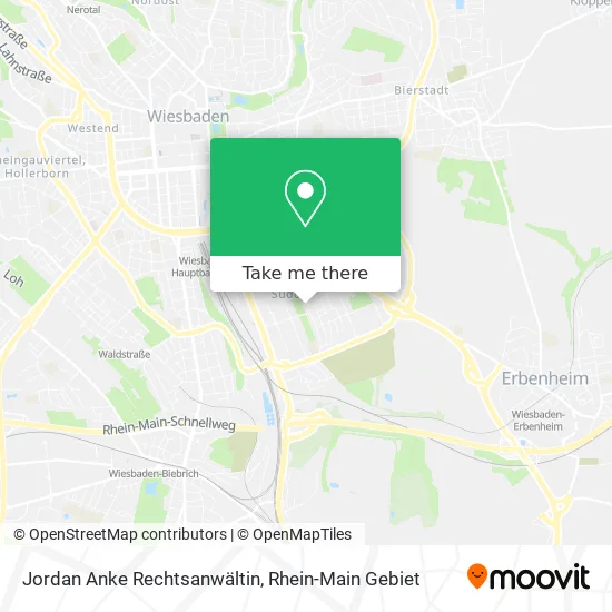 Карта Jordan Anke Rechtsanwältin