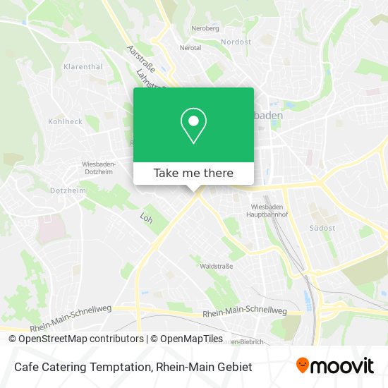 Cafe Catering Temptation map