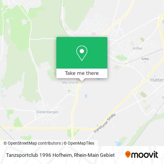 Tanzsportclub 1996 Hofheim map