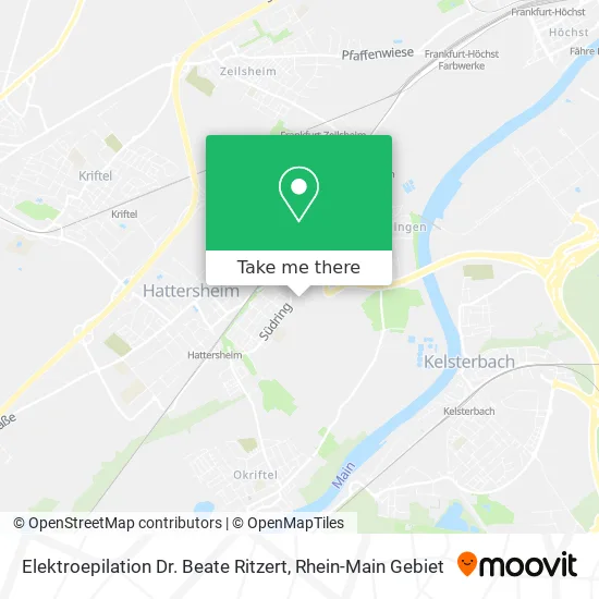 Карта Elektroepilation Dr. Beate Ritzert