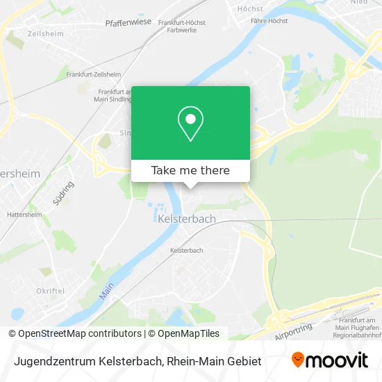 Карта Jugendzentrum Kelsterbach