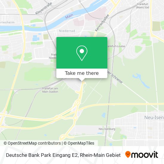 Deutsche Bank Park Eingang E2 map