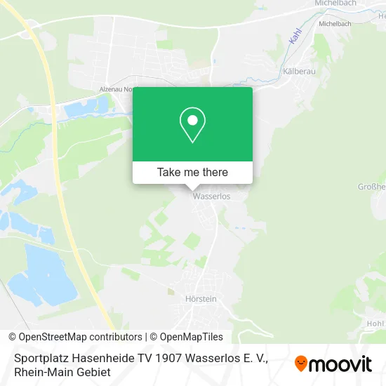 Карта Sportplatz Hasenheide TV 1907 Wasserlos E. V.