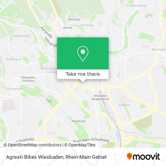 Agresti-Bikes Wiesbaden map