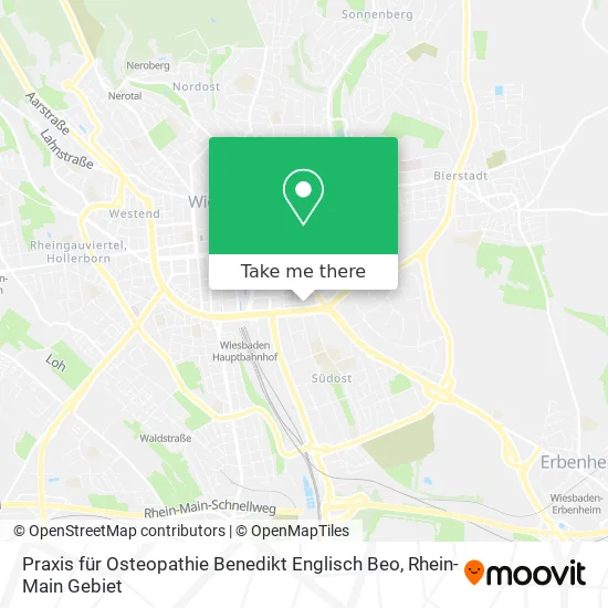 Карта Praxis für Osteopathie Benedikt Englisch Beo