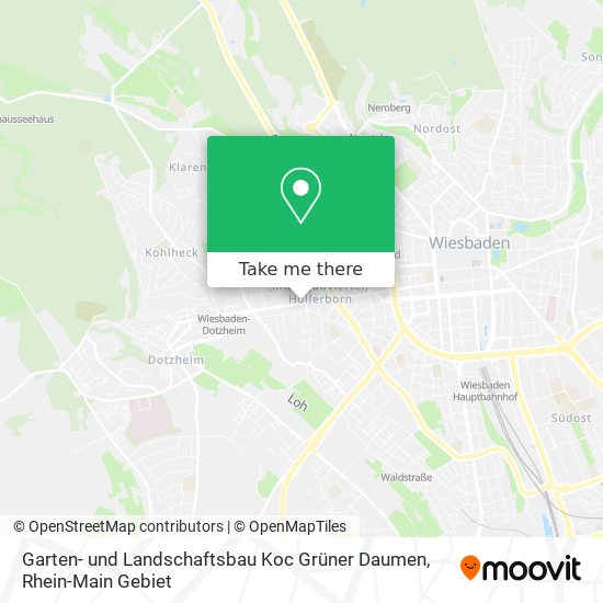 Garten- und Landschaftsbau Koc Grüner Daumen map