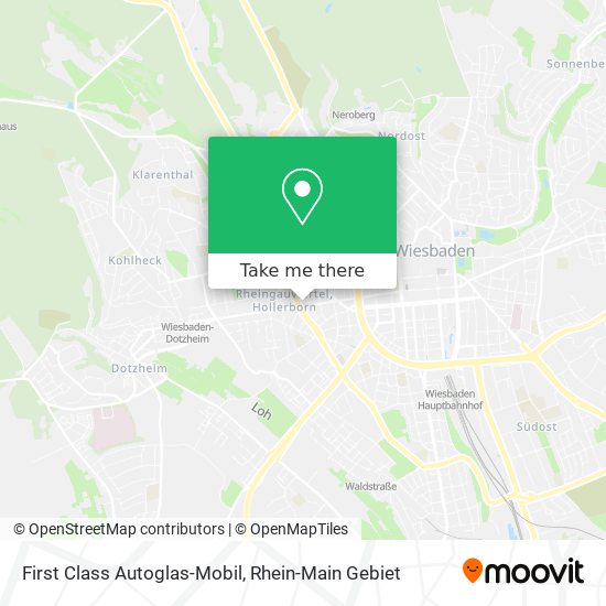First Class Autoglas-Mobil map