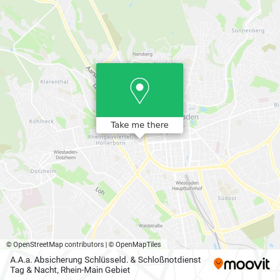A.A.a. Absicherung Schlüsseld. & Schloßnotdienst Tag & Nacht map