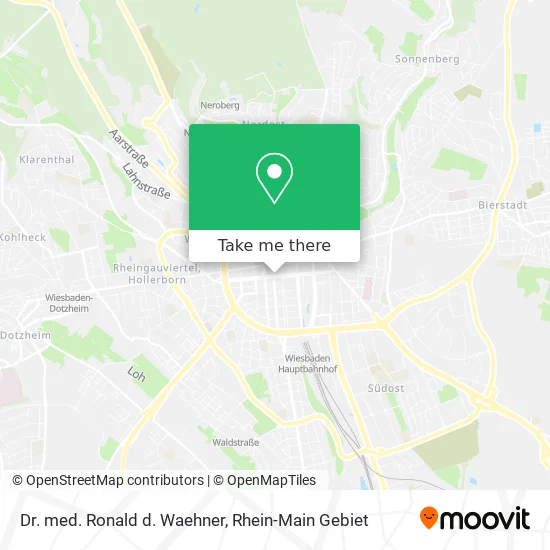 Карта Dr. med. Ronald d. Waehner