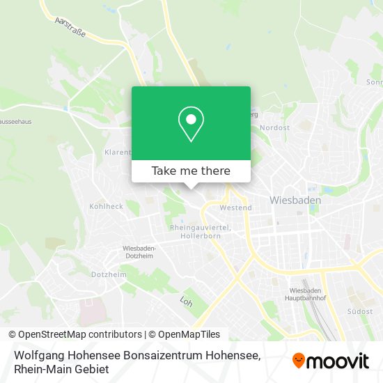 Карта Wolfgang Hohensee Bonsaizentrum Hohensee