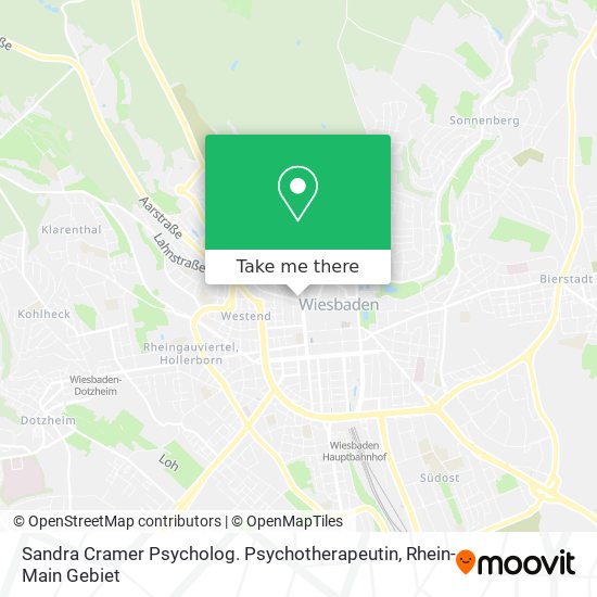 Sandra Cramer Psycholog. Psychotherapeutin map