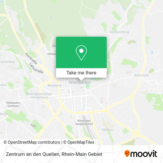 Карта Zentrum an den Quellen