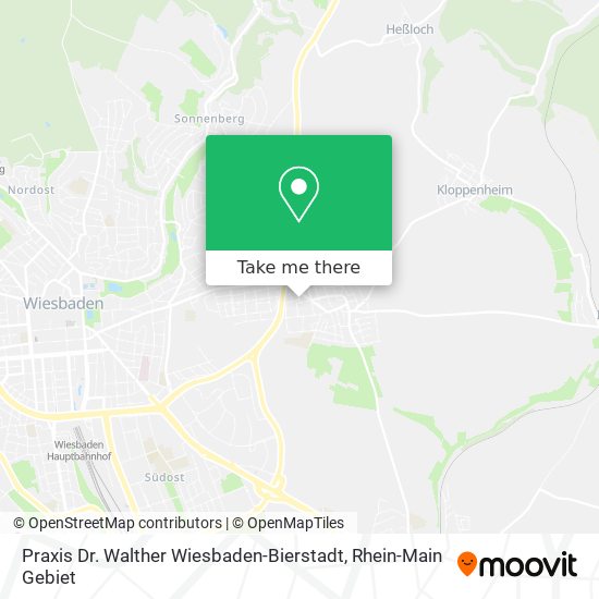 Praxis Dr. Walther Wiesbaden-Bierstadt map