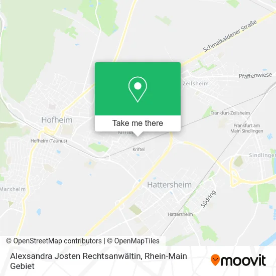 Карта Alexsandra Josten Rechtsanwältin