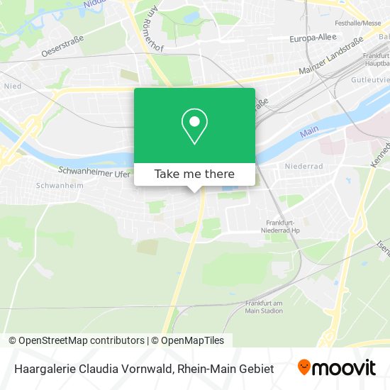 Haargalerie Claudia Vornwald map