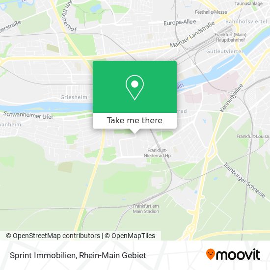 Sprint Immobilien map