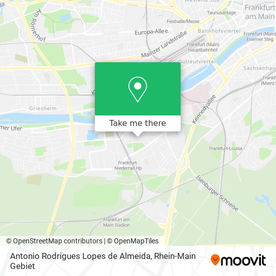 Antonio Rodrigues Lopes de Almeida map