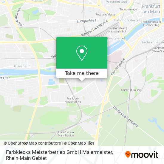 Farbklecks Meisterbetrieb GmbH Malermeister map