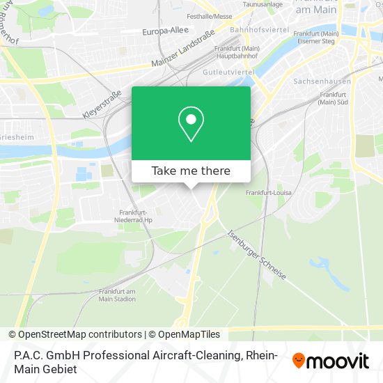 P.A.C. GmbH Professional Aircraft-Cleaning map