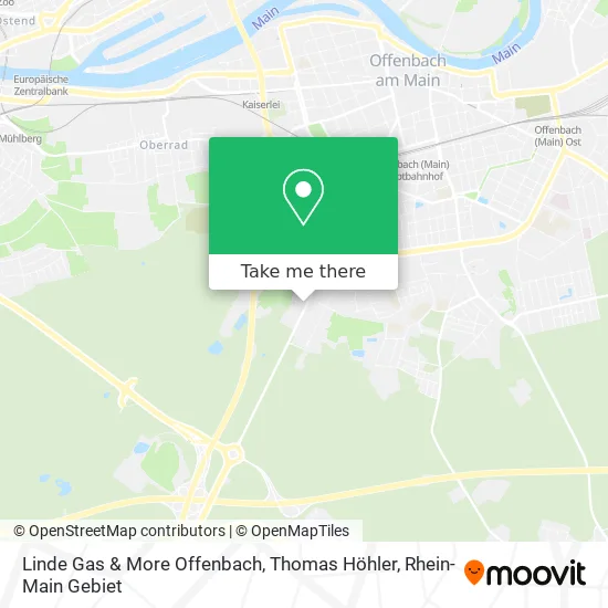 Карта Linde Gas & More Offenbach, Thomas Höhler