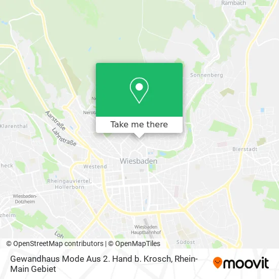 Карта Gewandhaus Mode Aus 2. Hand b. Krosch