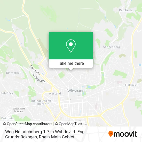 Карта Weg Heinrichsberg 1-7 in Wsbdnv. d. Esg Grundstücksges