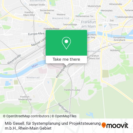 Mib Gesell. für Systemplanung und Projektsteuerung m.b.H. map