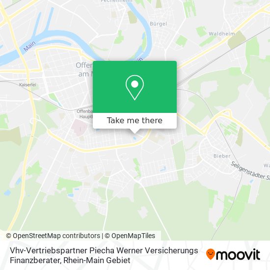 Vhv-Vertriebspartner Piecha Werner Versicherungs Finanzberater map