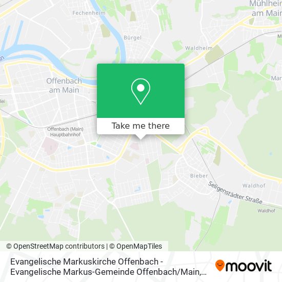 Evangelische Markuskirche Offenbach - Evangelische Markus-Gemeinde Offenbach / Main map