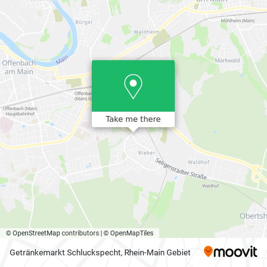 Getränkemarkt Schluckspecht map