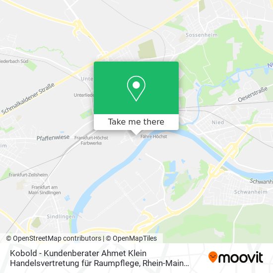 Карта Kobold - Kundenberater Ahmet Klein Handelsvertretung für Raumpflege