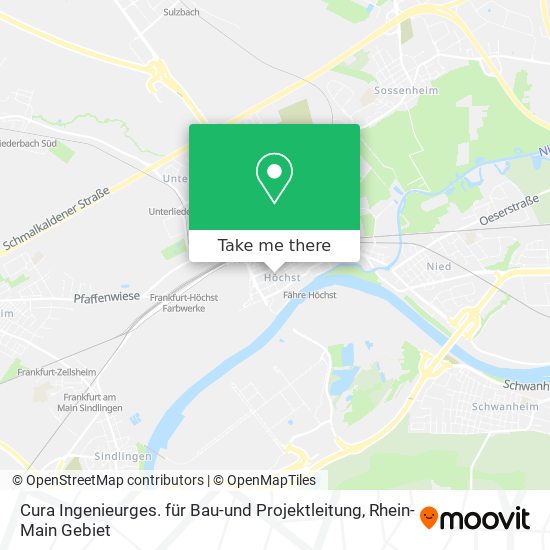 Карта Cura Ingenieurges. für Bau-und Projektleitung